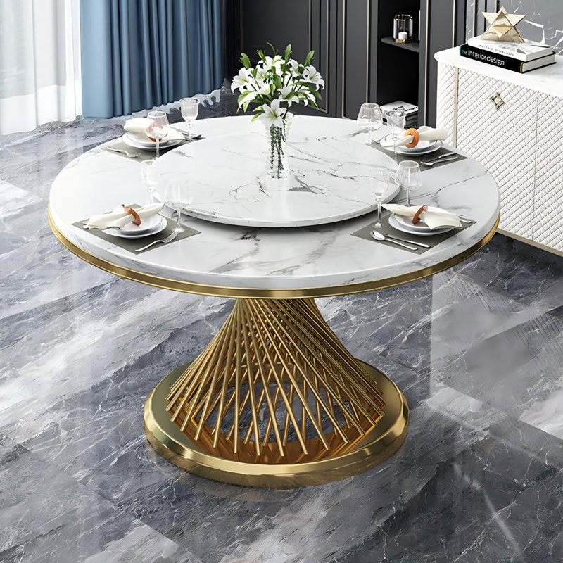 Table de salle à manger Marble, H 30,71 po x L 55,12 po x l 55,12 po