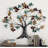 Multi Colored Metal Tree Home Wall Decor with Leaf Detail, 47" x 2" x 42"