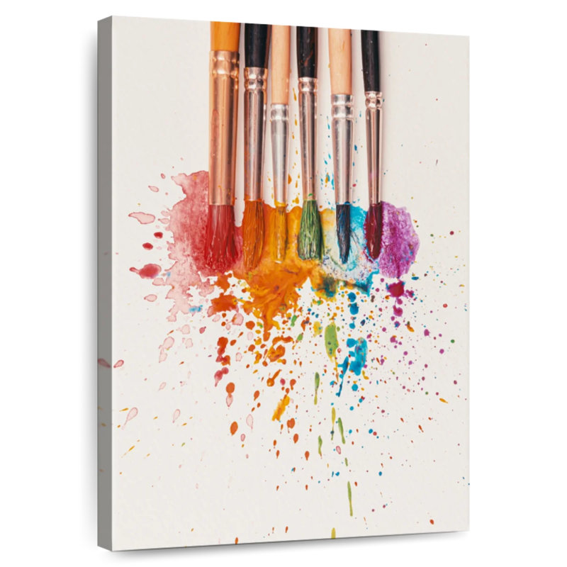 Senne Rainbow Brushes, 24" H x 16" W