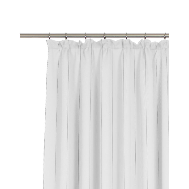 Merlee Semi Sheer Single Curtain Panel, 175cm H x 450cm W, Silver/Grey