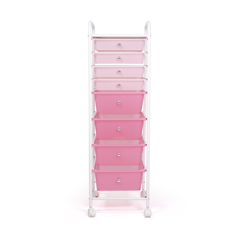 Tiroir de rangement 12,6 po Knowles, Rose