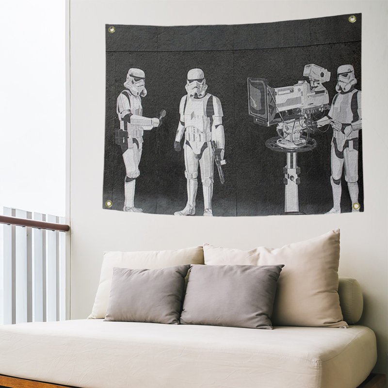 Tapisserie de film troopers en polyester, oscar, H 26 po x l 36 po x P 1 po