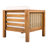 Two Outdoor Club Chairs Made Of Wood Frame, Armrest And - Beige Cushions, Low Maintenance Patio Seating Balcony Furniture