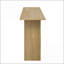 Table basse moderne en placage de frêne courbé avec tablette inférieure pour le salon d'entrée, facile à assembler-1450014853
