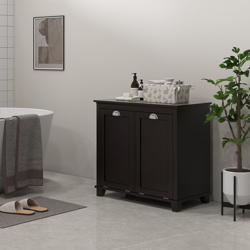 Armoire pour panier à linge inclinable HOMcom