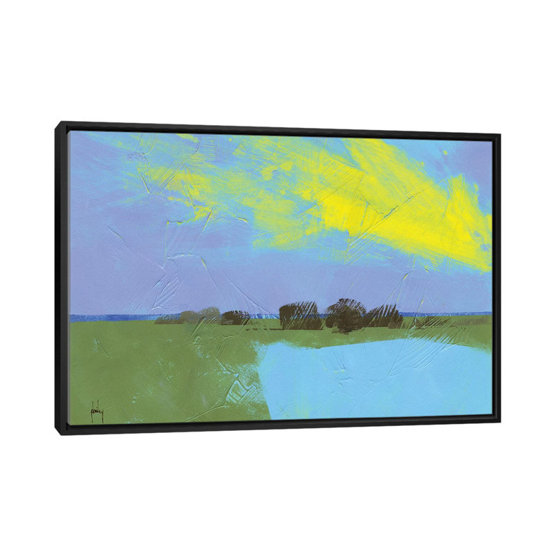 Reproduction d’art giclée sur toile tendue « Decoy pond » par Paul Bailey, H 18 po x l 26 po x P 1,5 po, Pas de tapis
