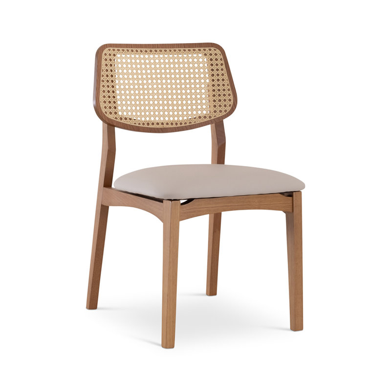 Dryon Cane Side Chair, Shimmy Cream/Domasco/Natural