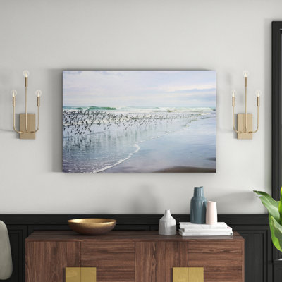 Sea Birds by Sylvia Cook - Wrapped Canvas Print