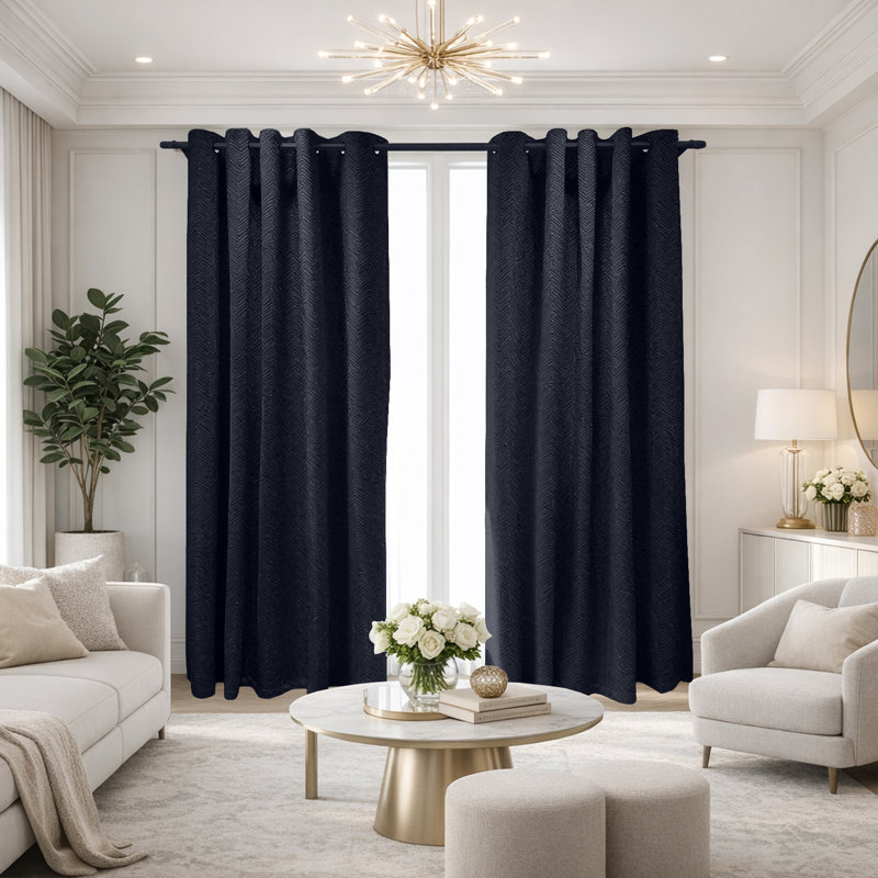 Premium Velvet Blackout Window Curtain Panels Pair Noise Reducing Thermal Insulated Light Blocking Drapes for Bedroom Living Room Décor