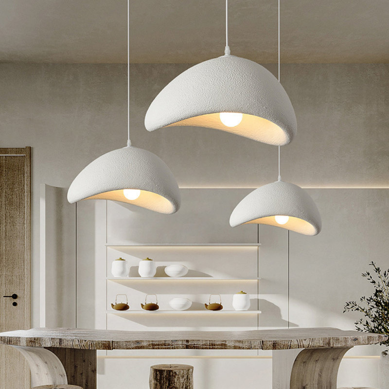 1 - Light White Unique/Statement Pendant, 167.6cm H x 30.0cm W x 30.0cm D