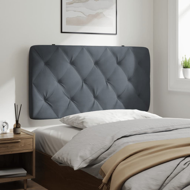 Coussin de tête de lit vidaXL gris foncé 100 cm vidaXL, Gris foncé