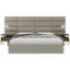 Panneau mural rétro en cuir taupe poussiéreux-90473540