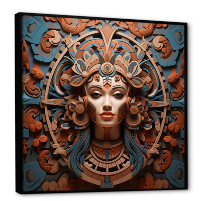 " Mesoamerican Terracotta Mask "