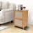 Bamboo 2 Tier Nightstand Cabinet for Bedroom, Living Room-194527161