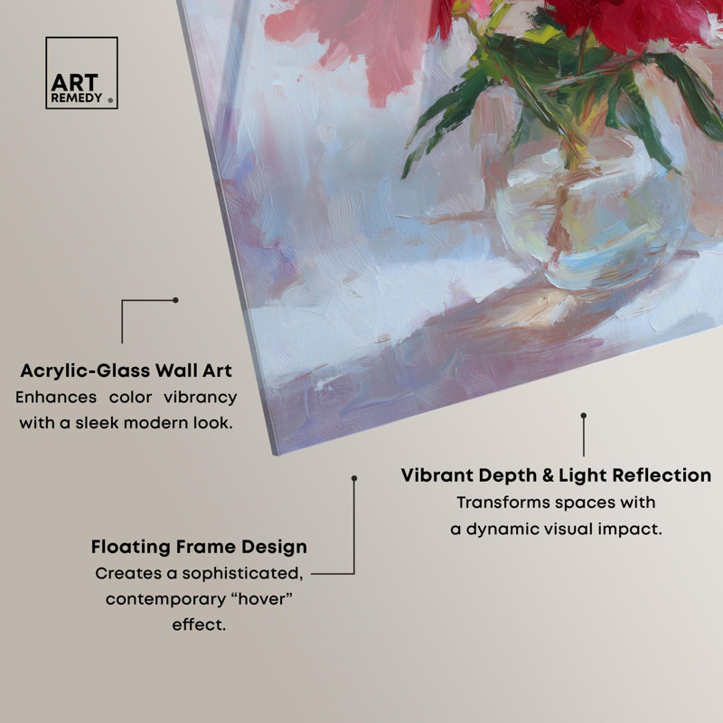 «Glass Vase I Kitchen», reproduction d'art sur toile par Art Remedy, H 30 po x l 36 po