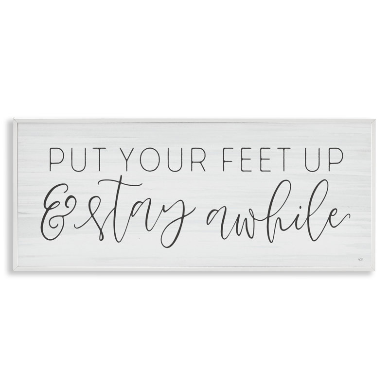 «Posez vos pieds», estampe numérique, design by Lux + Me Designs, H 13 po x l 30 po, Giclée encadrée blanc bord de mer