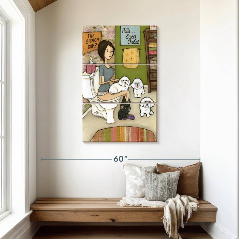 Brampt The Bichon Dump, 45" H x 28" W