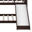 Lit double superposé double au dessus d'un lit double, lit superposé détachable avec échelles intégrées, glissade, garde-corps, lit convertible en bois-1215401674