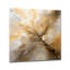 Kynden - Art mural abstrait acrylique abstrait doré et argent-729160162