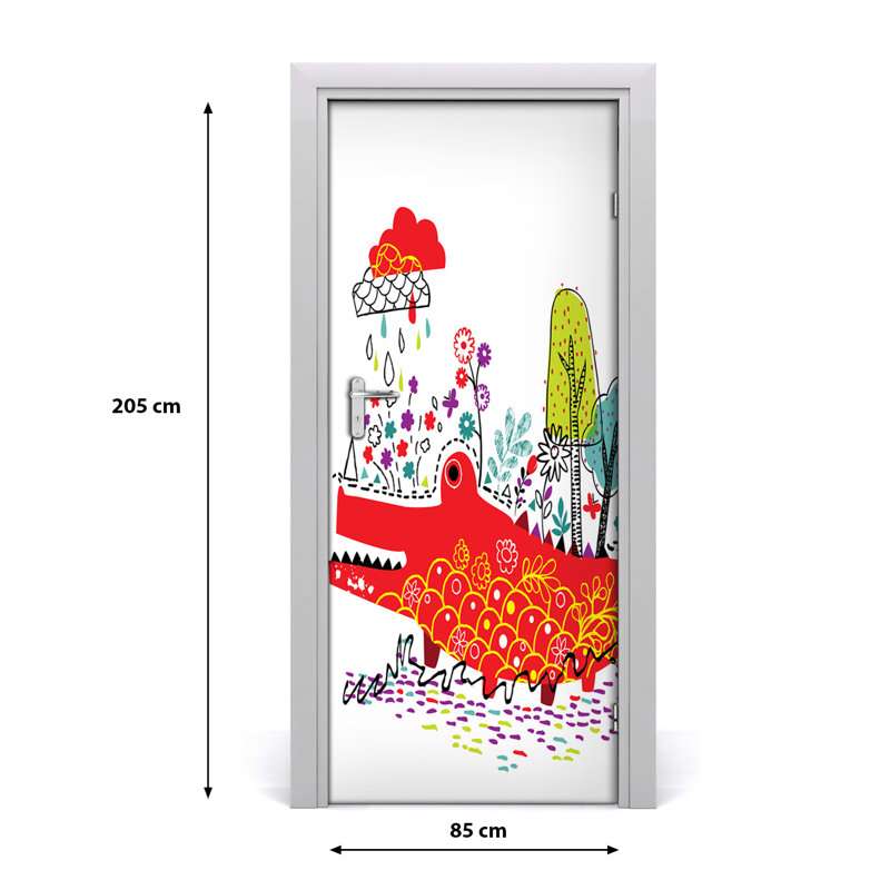 Crocodile Wall Door Decal