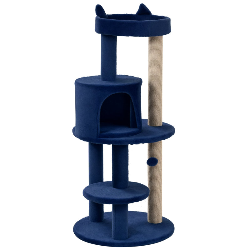 104cm H Cat Tree, Blue
