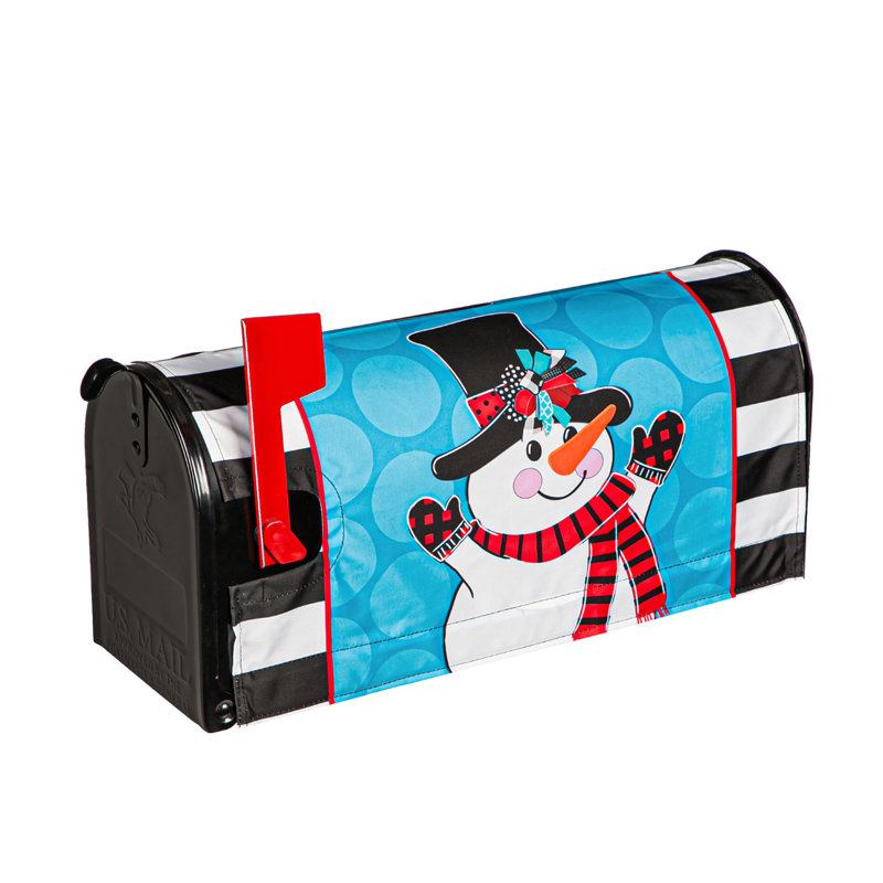 Couvercle de boîte aux lettres bonhomme de neige