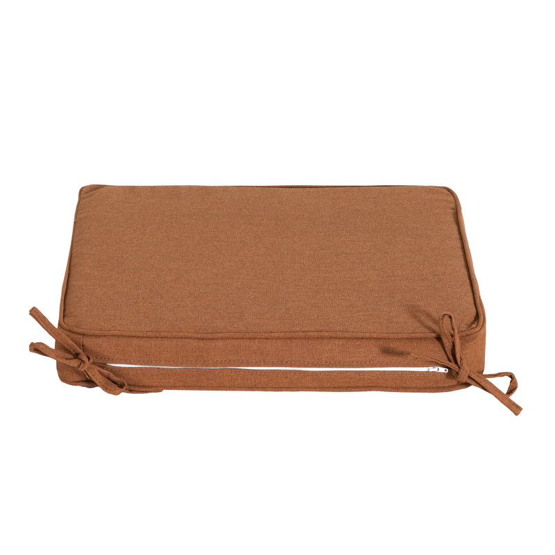 Coussin de chaise d'extérieur avec attaches Dall, Orange