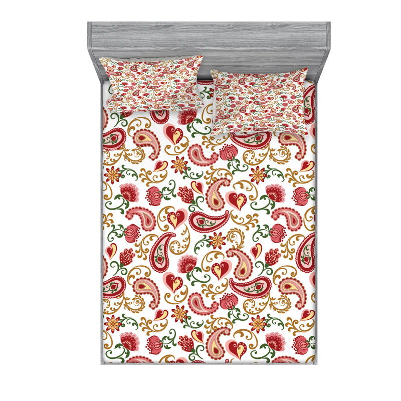Microfiber Paisley Sheet Set