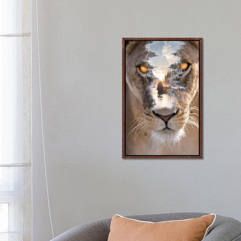 Wild Outdoors II by Paul Haag - Print on Canvas, Classic Brown Wood Framed, 66.04 cm H x 45.72 cm W