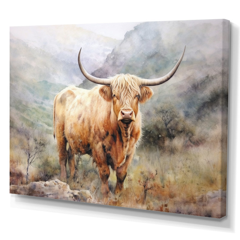 Rustic Castle III - Décoration murale animaux, H 24 po x l 32 po x P 1 po, Toile tendue