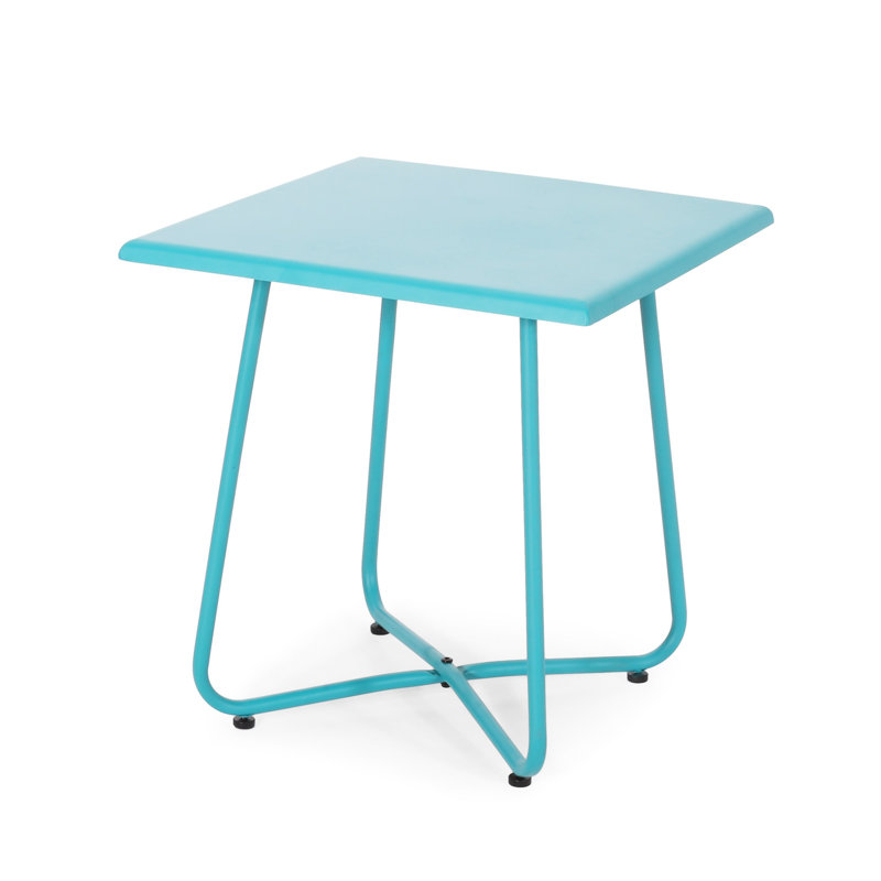 Modern 18" Table In With Dependability Side, Built Strong, Teal