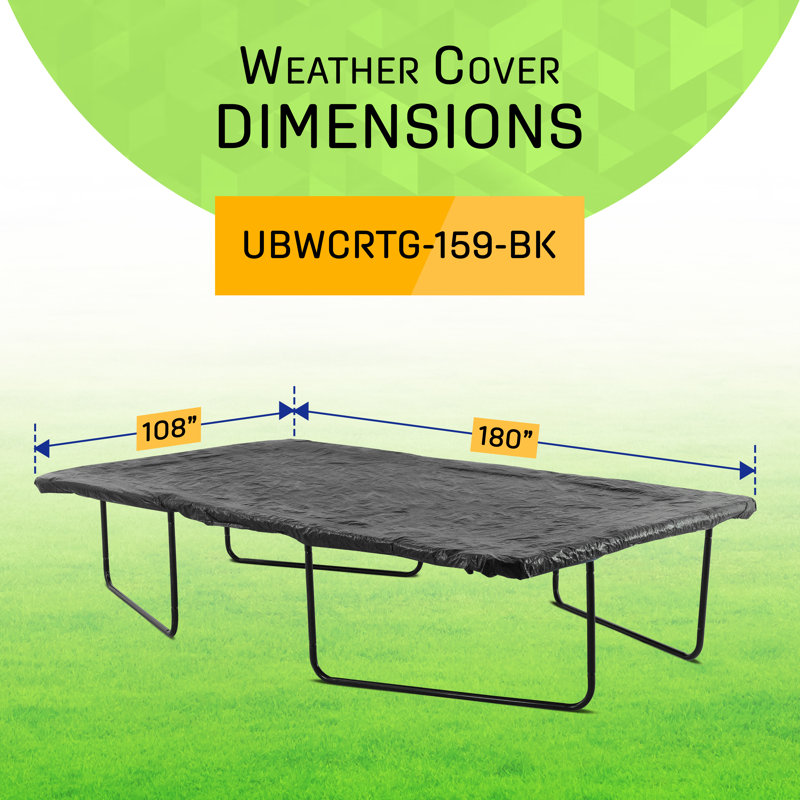 Housse de protection contre les intempéries pour trampoline Machrus, 9 pi x 15 pi