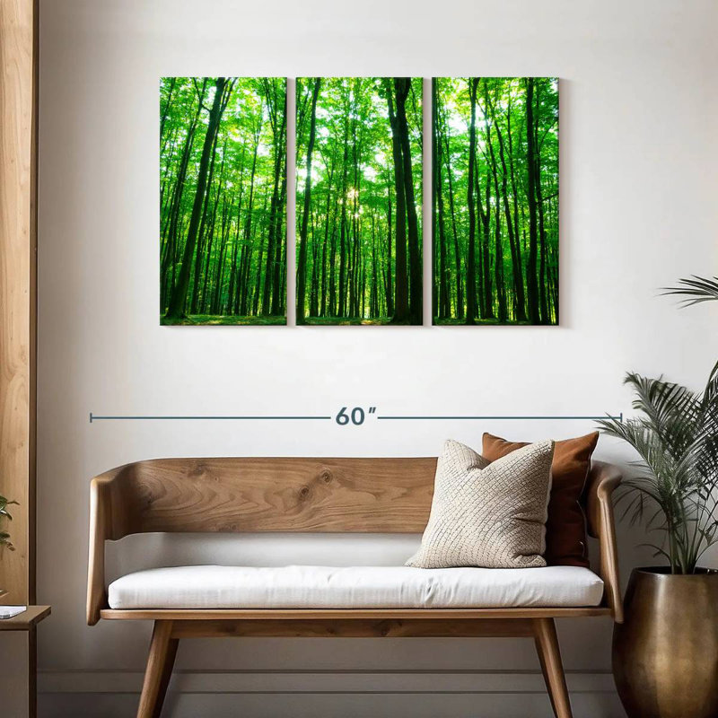 Alvord ensoleillé vert forêt, H 28 po x l 45 po
