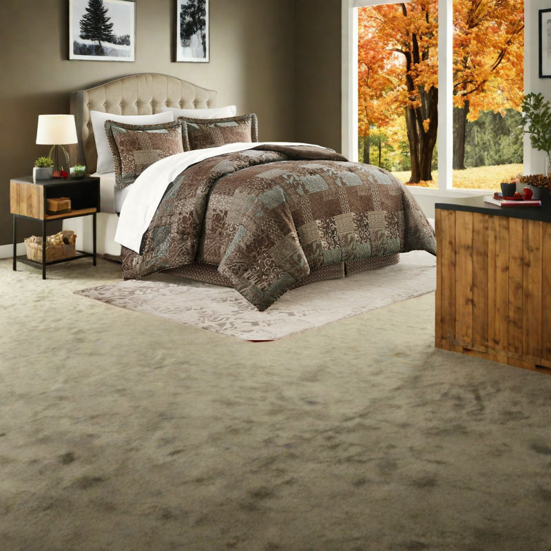 Premium Red Bedding Set, Polyester Comfort, Cal King For Home
