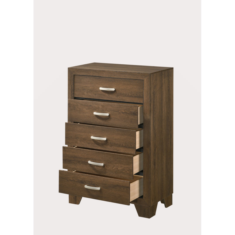 Oak Finish Chest, Brown
