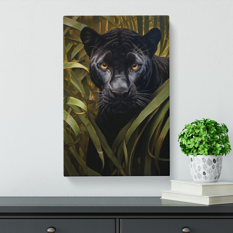 Panther Symbolism No.2 - Wrapped Canvas, 76cm H x 50cm W x 3cm D