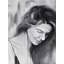 Portrait de femme souriante sur toile