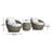 Madge 3 Piece Seating Group with Cushions