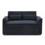 Causeuse-lit convertible en velours 58,3 po avec lit escamotable, dossier réglable, ports de chargement USB et poches de rangement latérales-873128185