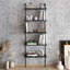 Iker 174 cm H x 60 cm W Stainless Steel Ladder Bookcase-1252873202