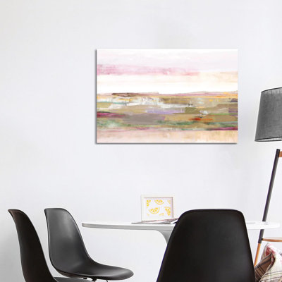 Pink Landscape by PI Galerie - Wrapped Canvas Painting