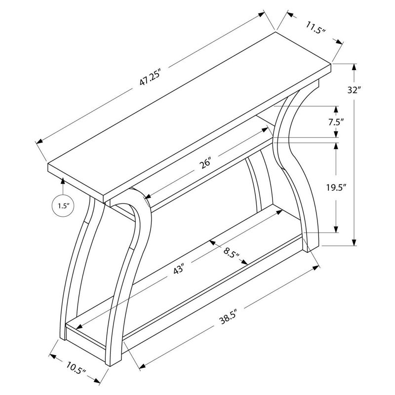 Console 47,25 po 