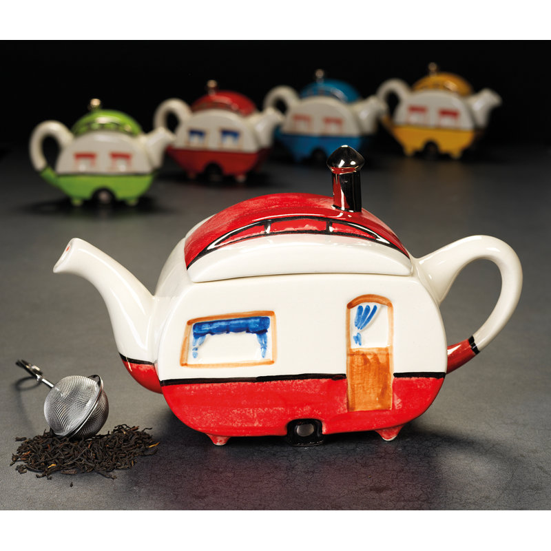 Williston Forge Ison 1ml Teapot, Red
