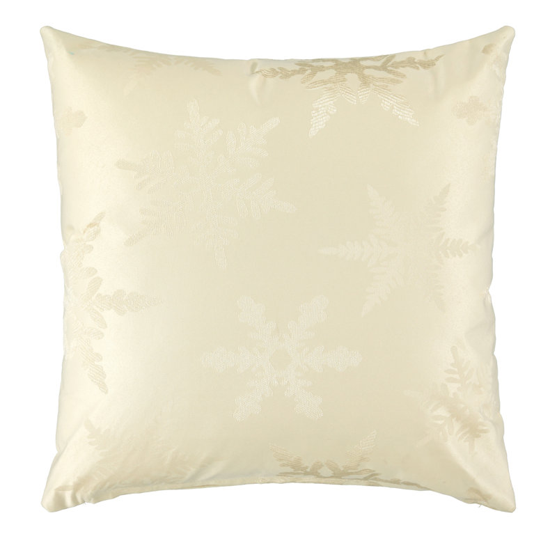 Housse de coussin Snowflake, Crème