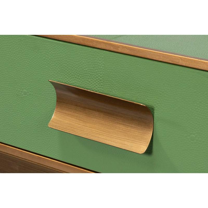 Shagreen 54 in. Console Table, Green