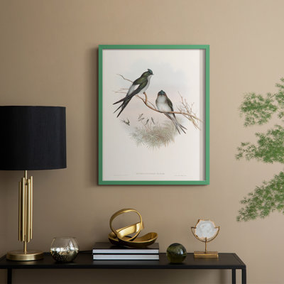 Imprimé animalier rétro X, reproduction encadrée - bois massif
