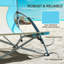 Ensemble de 2 chaises de plage avec sac de transport, 22,8 po x 21,7 po x 24,4 po