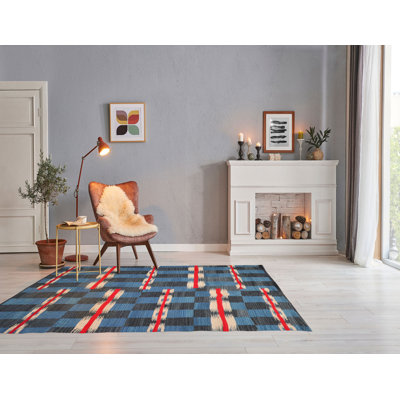 Tapis rectangulaire intérieur / extérieur de conception unique 5 pi 3 po x 7 pi 7 po One-of-a-Kind