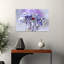 Ladybug On Purple Bloom Colorful Delicate Peaceful Ladybug Flower Nature Wall Art Print by Ellen van Deelen - 1 Piece Wrapped Canvas Wall Art-1851890058