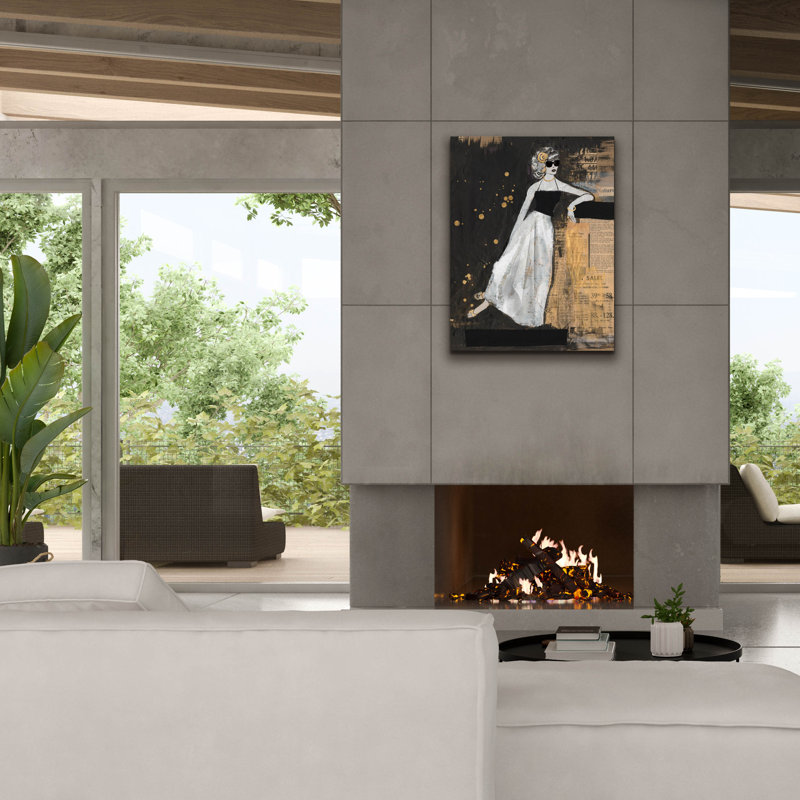 Toile épique Graffiti «Glamour 2» par Alicia Longley, 26 po x 34 po, H 34 po x l 26 po